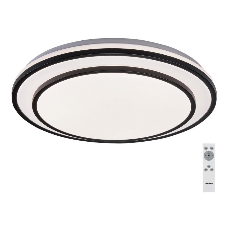 Rabalux - Dimmbare LED-Deckenleuchte LED/40W/230V 3000-6500K schwarz Ø 49 cm + Fernbedienung