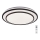 Rabalux - Dimmbare LED-Deckenleuchte LED/40W/230V 3000-6500K schwarz Ø 49 cm + Fernbedienung