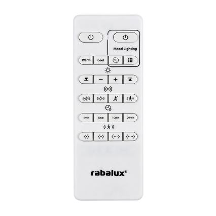 Rabalux - LED RGB dimmbare Deckenleuchte mit Sensor LED/28W/230V 2700-5000K Ø 36 cm + Fernbedienung