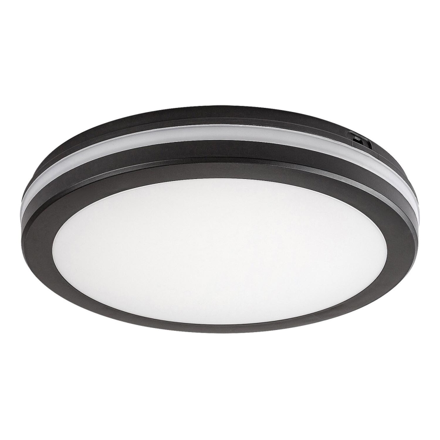 Rabalux - LED-Badezimmer-Deckenleuchte LED/28W/230V 3000/4000/6500K IP54 schwarz Ø 30 cm