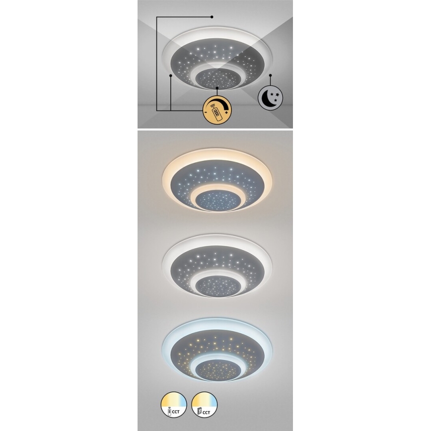 Rabalux - LED dimmbares Deckenleuchte LED/47W/230V 3000-6000K + Fernbedienung