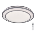 Rabalux - LED dimmbare Deckenleuchte LED/40W/230V 3000-6500K silber + Fernbedienung