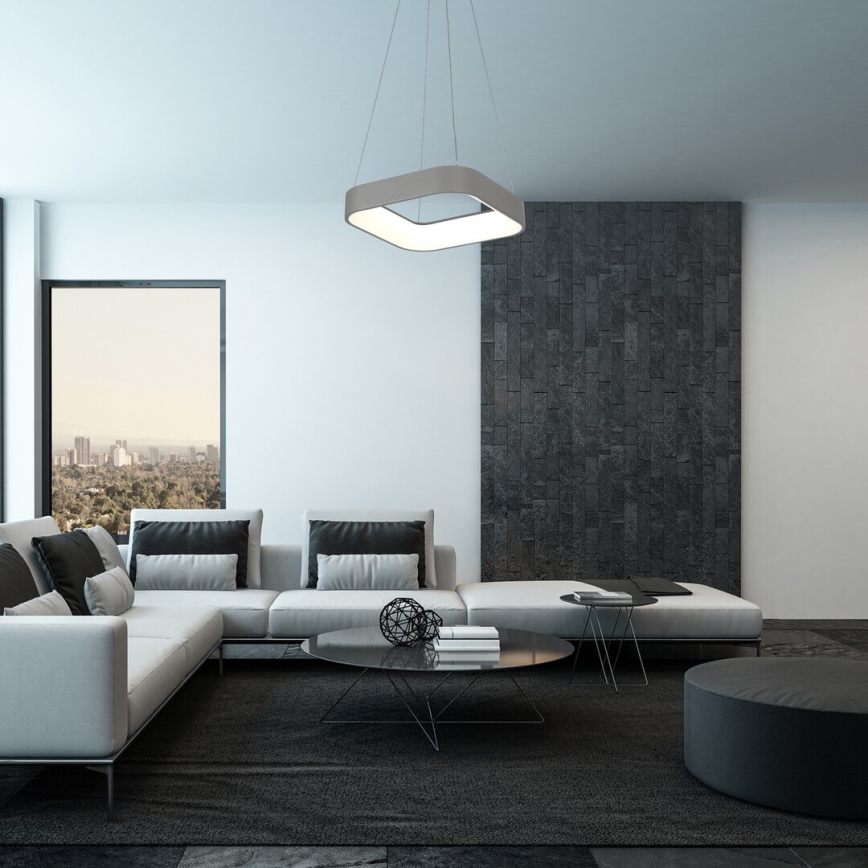 Rabalux - LED dimmbarer Kronleuchter an Kabel LED/28W/230V eckig 3000-6000K + Fernbedienung