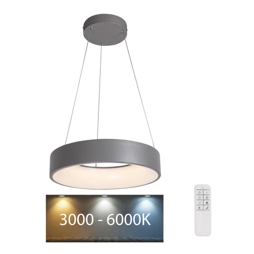 Rabalux - LED dimmbarer Kronleuchter an Kabel LED/24W/230V rund 3000-6000K + Fernbedienung