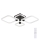 Rabalux - LED dimmbares Deckenleuchte LED/47W/230V 3000/4000/6000K + Fernbedienung