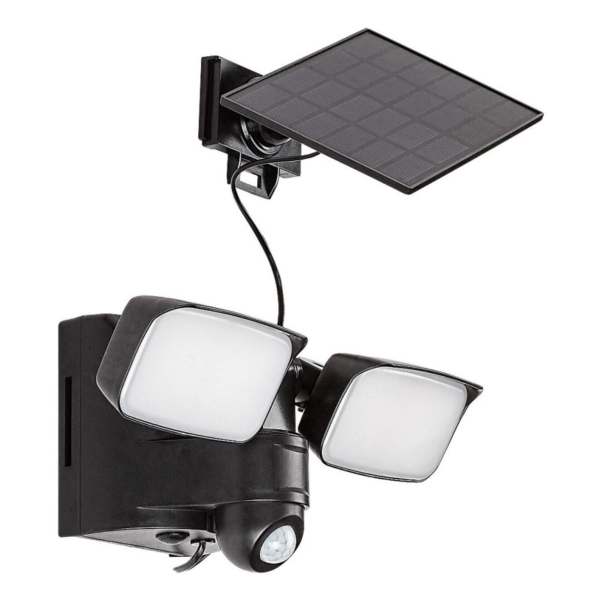 Rabalux - LED Solar-Wandlampe flexibel mit Sensor und externem Panel 2xLED/5W/3,7V IP54 schwarz 600 mAh