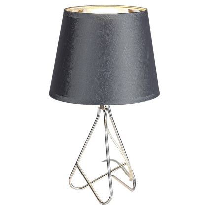 Rabalux - Tischlampe 1xE14/40W/230V grau/glänzendes Chrom