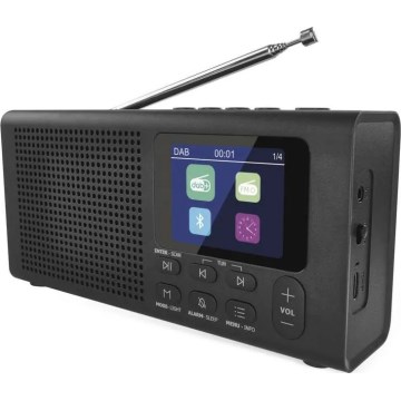 Radio DAB DAB+ FM 3W/5V/4xAA schwarz