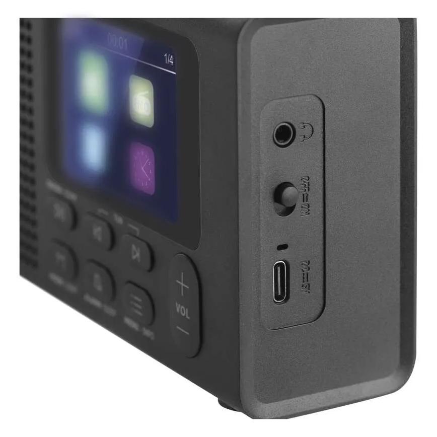 Radio DAB DAB+ FM 3W/5V/4xAA schwarz