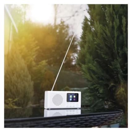 Radio DAB DAB+ FM 3W/5V/4xAA weiß