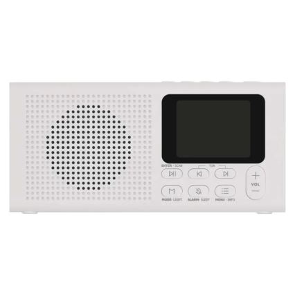 Radio DAB DAB+ FM 3W/5V/4xAA weiß