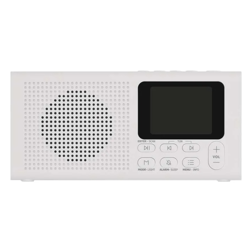 Radio DAB DAB+ FM 3W/5V/4xAA weiß