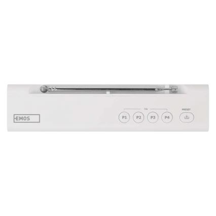 Radio DAB DAB+ FM 3W/5V/4xAA weiß
