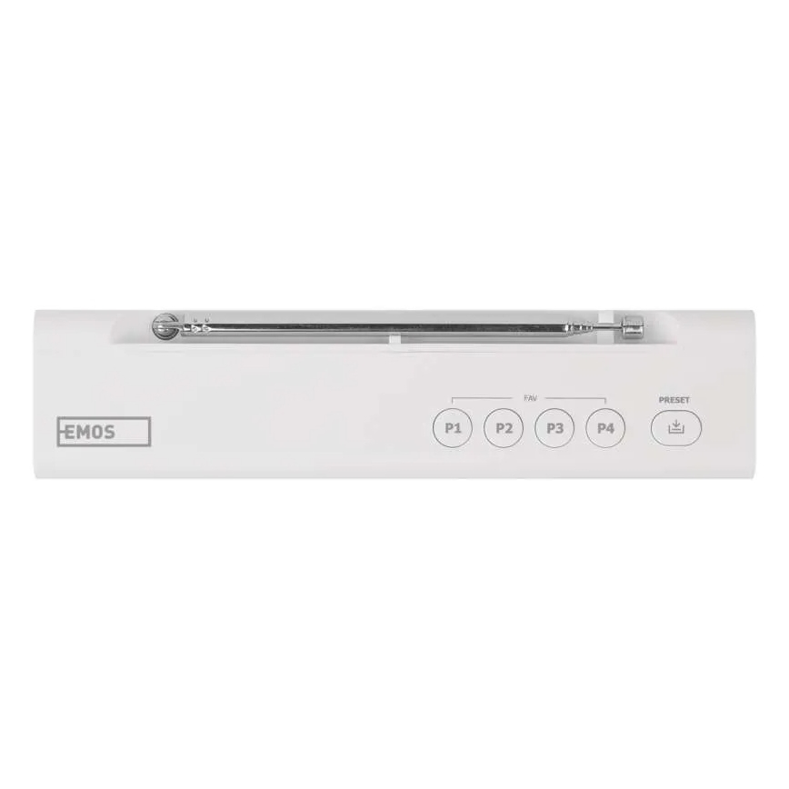 Radio DAB DAB+ FM 3W/5V/4xAA weiß