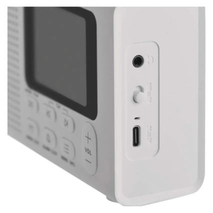Radio DAB DAB+ FM 3W/5V/4xAA weiß