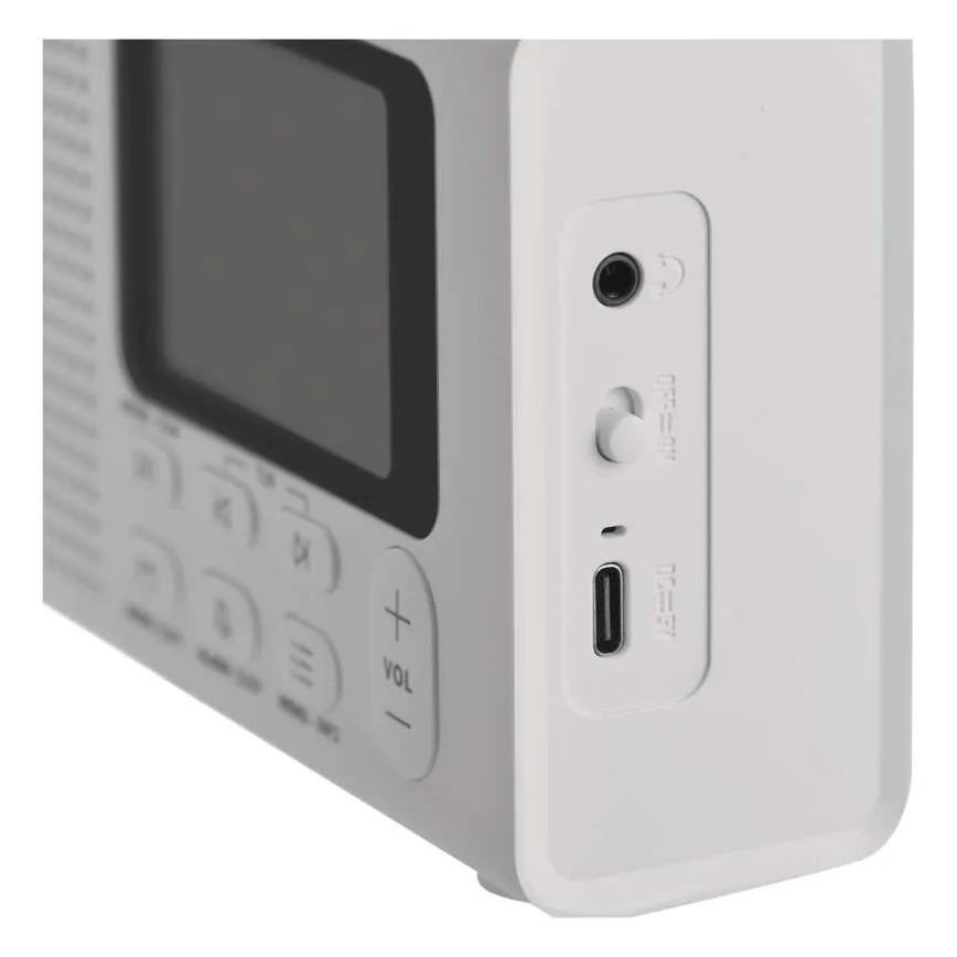 Radio DAB DAB+ FM 3W/5V/4xAA weiß