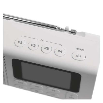Radio DAB DAB+ FM 3W/5V/4xAA weiß