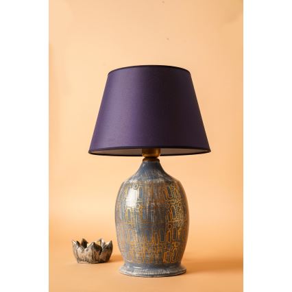 RAMZES Tischlampe 1xE27/40W/230V blau