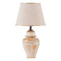 RAMZES Tischlampe 1xE27/40W/230V creme/ gold