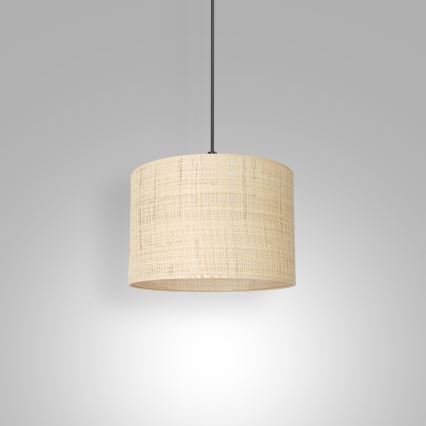 Deckenleuchte an Kabel RATTAN 1xE27/60W/230V Ø 25 cm Rattan