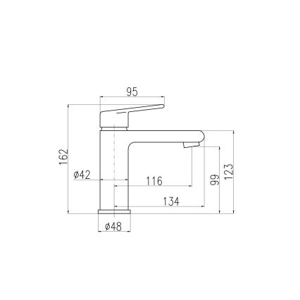 RAV Slezák CO128.0 - Waschtischarmatur COLORADO, 16,2 cm, Hochglanz-Chrom