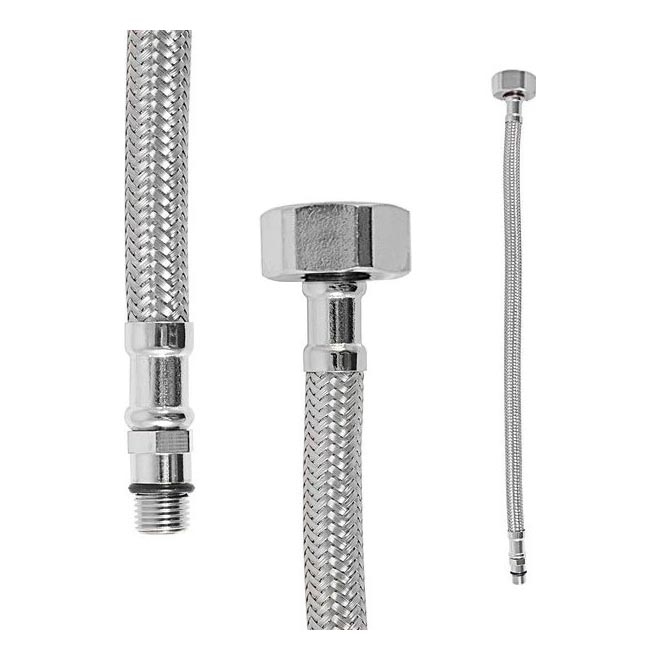 RAV Slezák IF0012 - Flexibler Anschluss-Schlauch FLEXI 35 cm, hochglanzverchromt