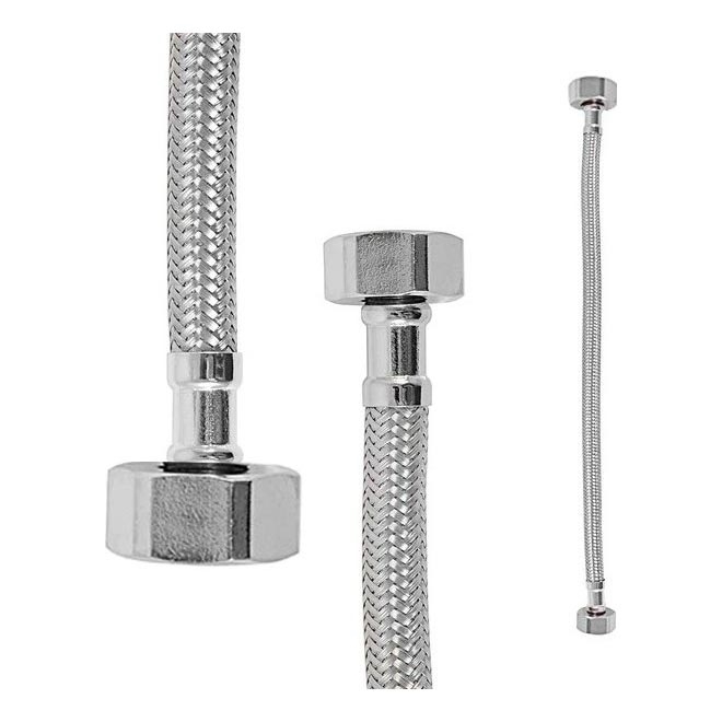 RAV Slezák IF0135.0 - flexibler Anschluss-Schlauch FLEXI 10 cm, glänzender Chrom