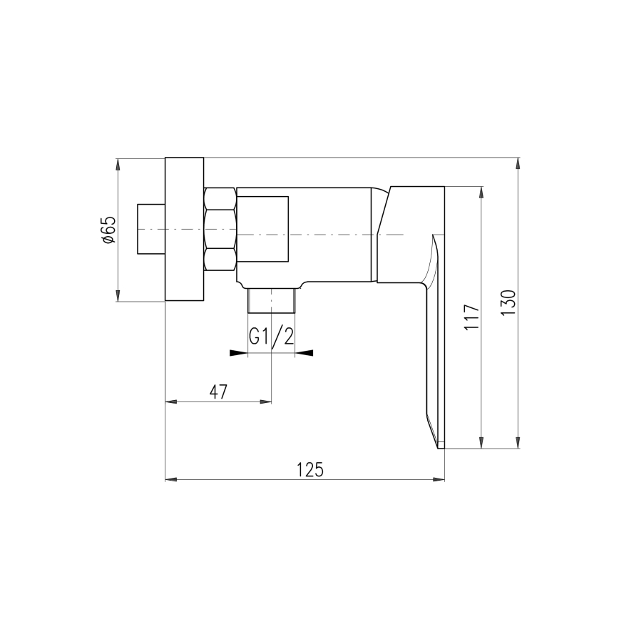 RAV Slezák NL181.5CMAT - Duscharmatur NIL matt schwarz