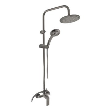 RAV Slezák NL182.5/7-1MGK - Duschset mit NIL-Armatur, gebürstetes Grau