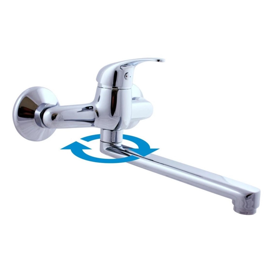 RAV Slezák SA001.5/23 - Spül/Waschbeckenarmatur SAZAVA glänzender Chrom