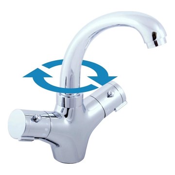 RAV Slezák TRM26.0 - Thermostatische Waschtischarmatur TERMO 23,5 cm glänzender Chrom