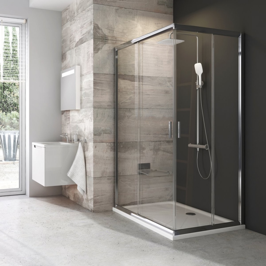 Ravak 1XV70C00Z1 - Duschkabine BLIX 90x90 cm weiß