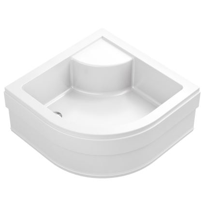 Ravak A217001020 - Viertelkreisförmige Duschwanne SABINA 90x90 cm weiß