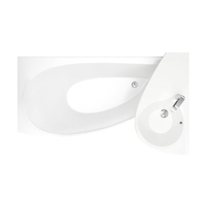 Ravak CT01000000 - Eckwanne AVOCADO 150x75 cm Acryl/weiß