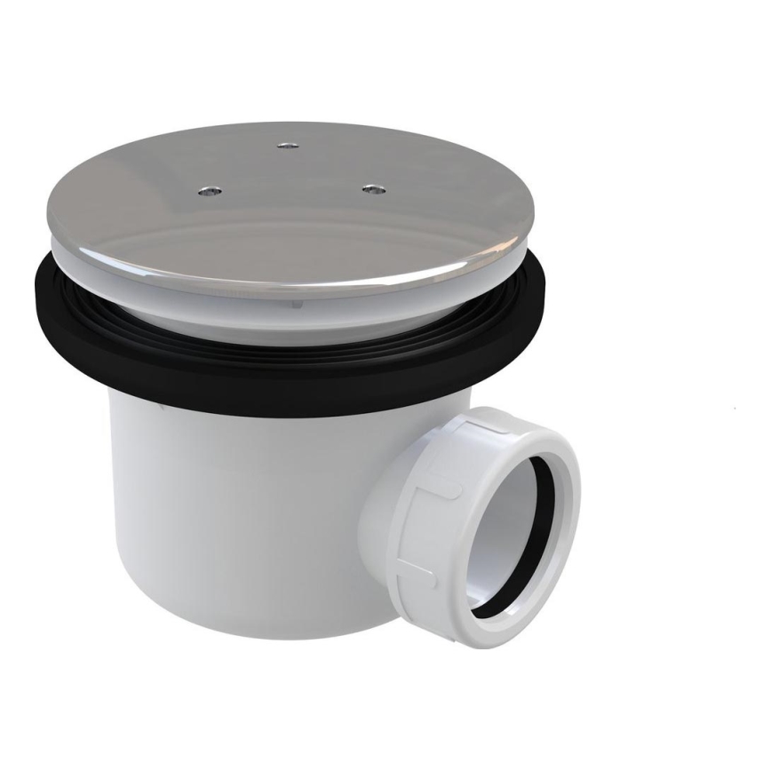 Ravak X01309 - Siphon für Duschwanne Ø 11,6 cm, glänzender Chrom