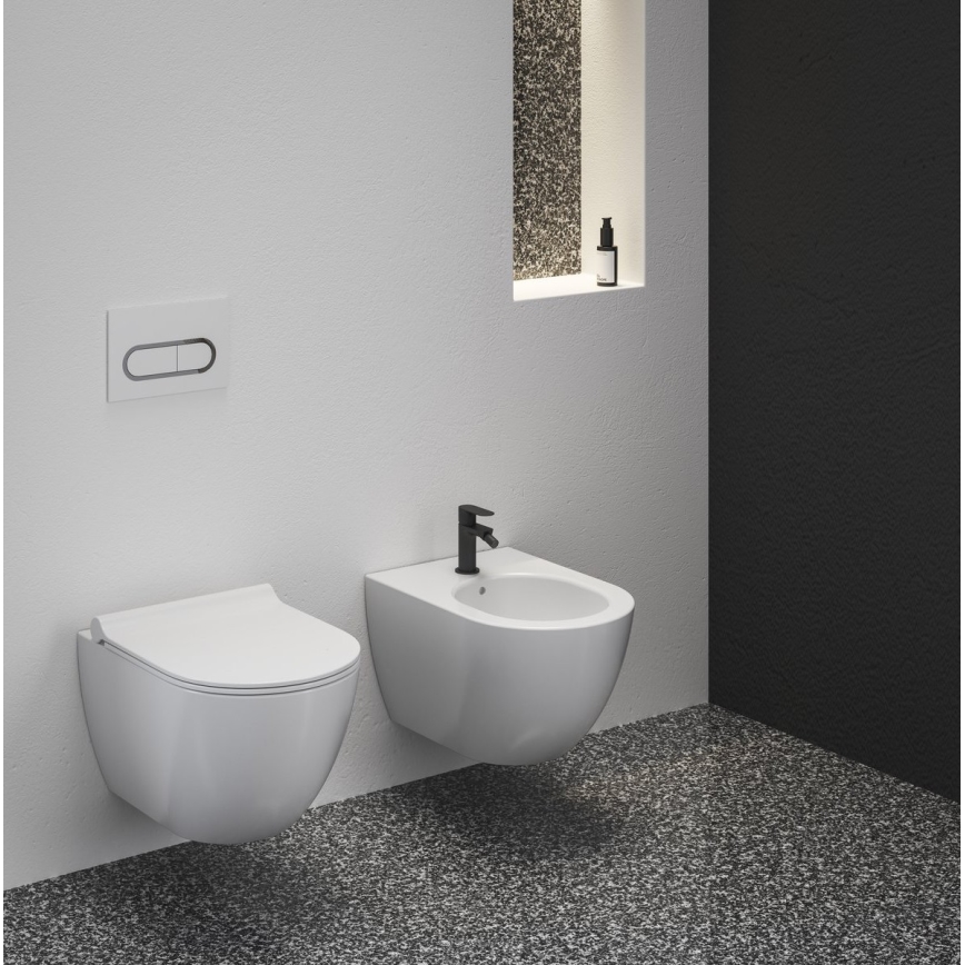 Ravak X01517 - Wand-Bidet UNI CHROME Keramik/Weiß