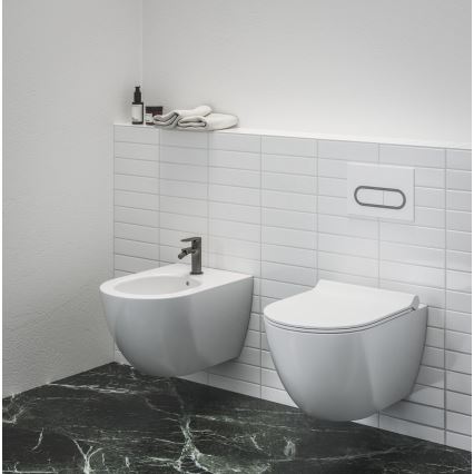 Ravak X01517 - Wand-Bidet UNI CHROME Keramik/Weiß