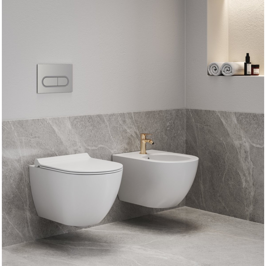 Ravak X01517 - Wand-Bidet UNI CHROME Keramik/Weiß