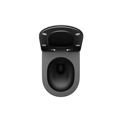 Ravak X01795 - WC-Sitz SoftClose CHROME schwarz