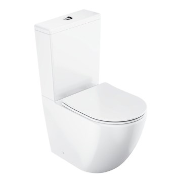 Ravak X01870 - Kombi-WC randlos mit SoftClose-Sitz OPTIMA Keramik/weiß
