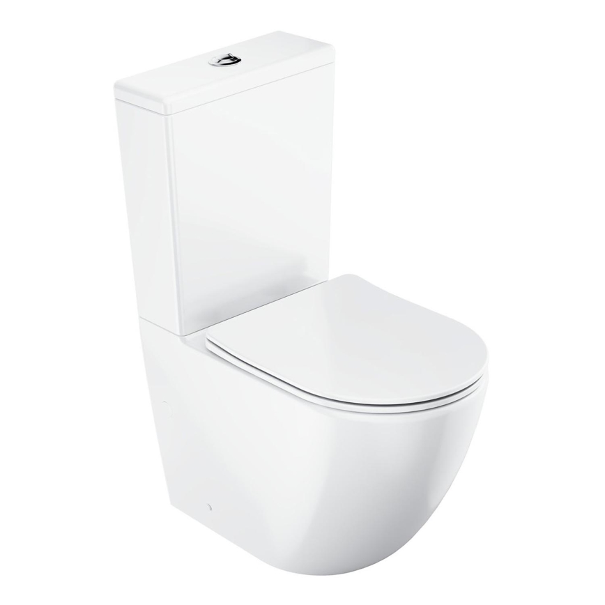Ravak X01870 - Kombi-WC randlos mit SoftClose-Sitz OPTIMA Keramik/weiß
