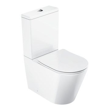 Ravak X01872 - Randloses Kombi-WC mit SoftClose-Sitz ELEGANT, Keramik/weiß
