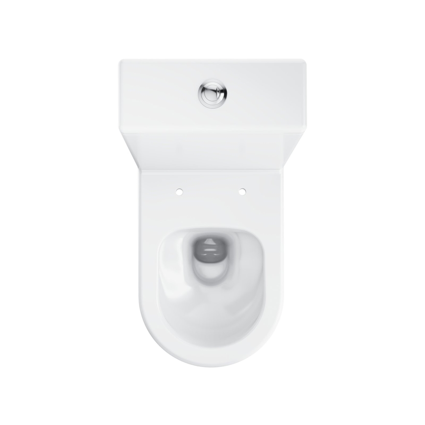 Ravak X01872 - Randloses Kombi-WC mit SoftClose-Sitz ELEGANT, Keramik/weiß