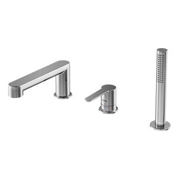 Ravak X070142 - 3-Loch-Wannenarmatur PURI, glänzender Chrom