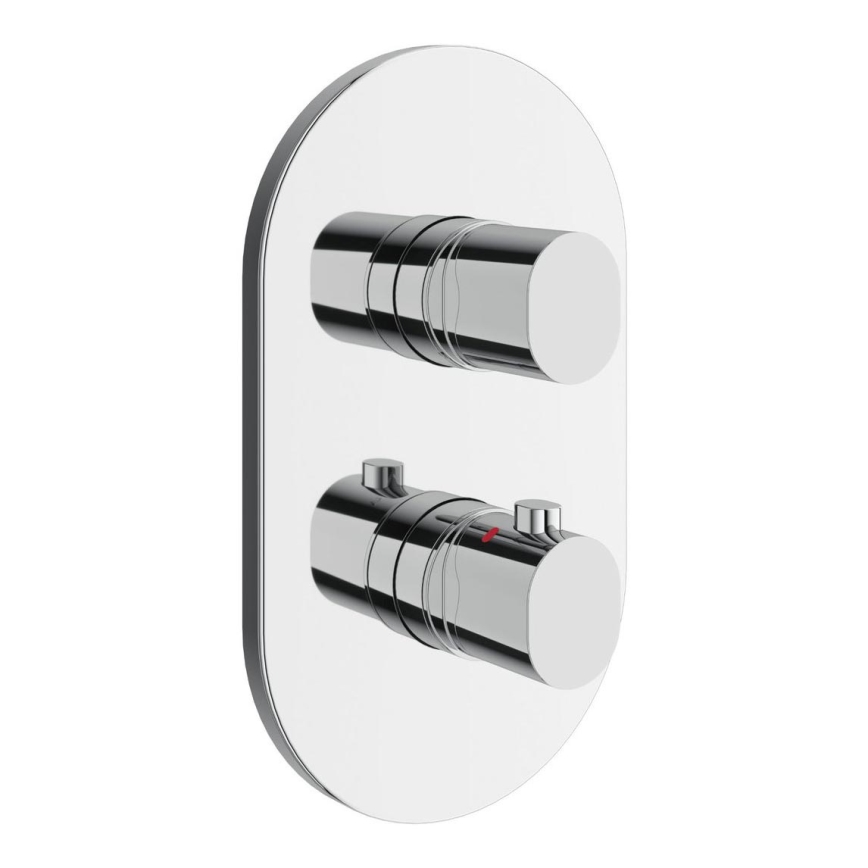 Ravak X070457 – Thermostatische Duscharmatur zur Unterputzmontage, CHROME Hochglanz‑Chrom