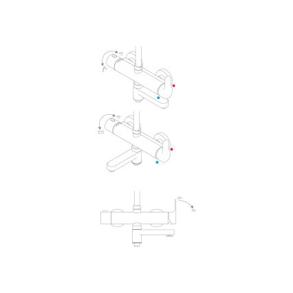 Ravak X07P642 - Duschset mit Armatur, glänzender Chrom