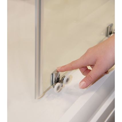 Ravak X1LM70C00Z1 - vierteilige Eck-Duschkabine BLIX SLIM 90x90 cm, glänzender Chrom