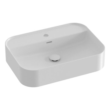 Ravak XJX01155005 - Aufsatzwaschbecken CERAMIC SLIM 55x40 cm Keramik/weiß