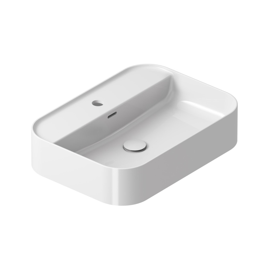 Ravak XJX01155005 - Aufsatzwaschbecken CERAMIC SLIM 55x40 cm Keramik/weiß