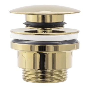 REA-A2360 - Waschbeckenablauf mit Click-Clack-Verschluss Ø 6,4 cm, gold
